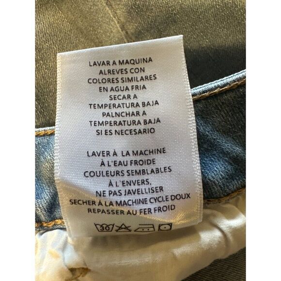 Anthropologie Dear John Erin Slim Straight Splattered Jeans Size 29 - Picture 11 of 12